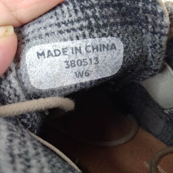 Toms Ankle Wedge Boots Suede Leather Boho Lace Up Booties Size 6 - Picture 8 of 8